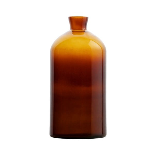 Temno oranžna steklena vaza BePureHome Chemistry, višina 40 cm