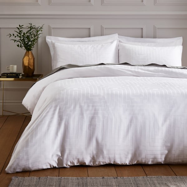 Bela posteljnina iz bombažnega satena za zakonsko posteljo 200x200 cm - Bianca