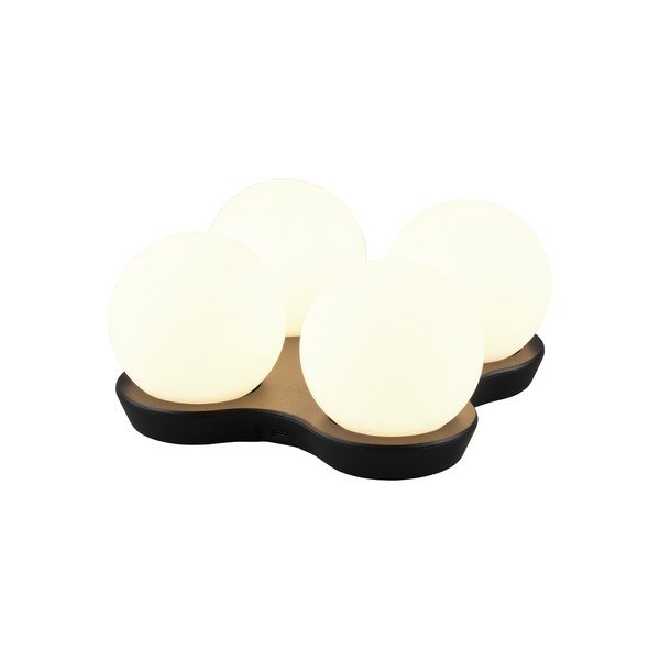 Črna/bela LED namizna svetilka (višina 9 cm) Lorna – Reality