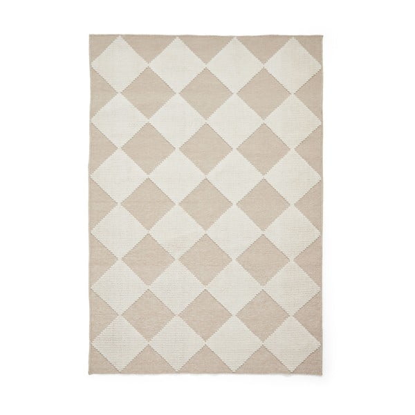 Belo-bež pralna preproga 160x230 cm Lyna Beige&White – Think Rugs