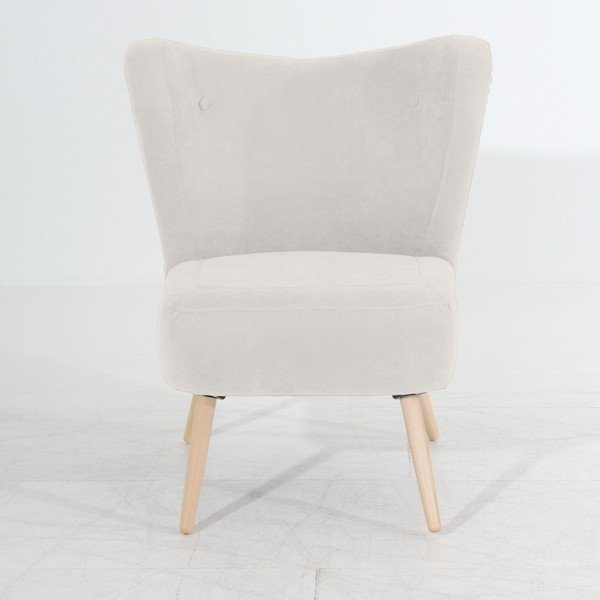 Krem fotelj Max Winzer Sari Velur-image-1
