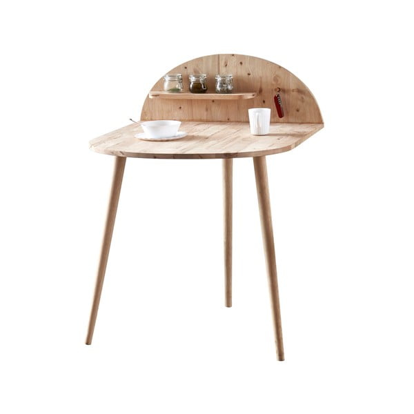 Stenska jedilna miza s polico za shranjevanje DEEP Furniture Ted -image-2