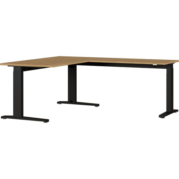 Pisalna miza s ploščo v hrastovem dekorju 193x160 cm Agenda - Germania
