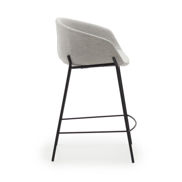 Svetlo sivi barski stoli v kompletu 2 ks (višina sedeža 65 cm) Yvette – Kave Home-image-3