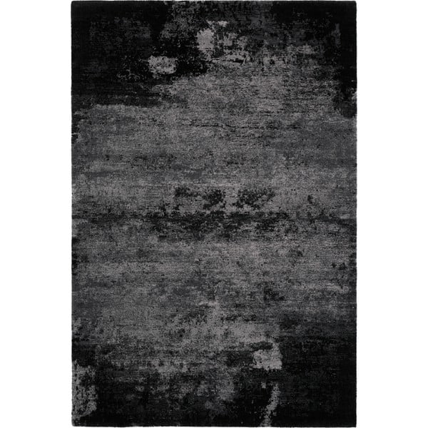 Temno siva volnena preproga 160x240 cm Bran – Agnella