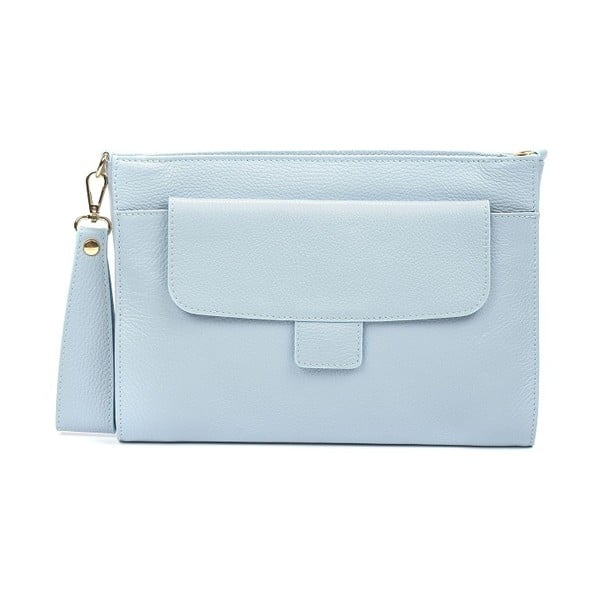 Svetlo modra usnjena torbica Renata Corsi Ariel
