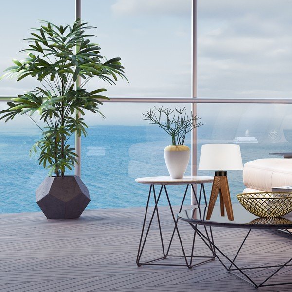 Namizna svetilka v beli in naravni barvi - LAMKUR-image-2