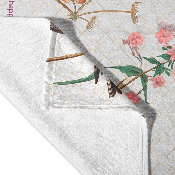 Bela brisača 70x150 cm Blooming – Happy Friday-image-3