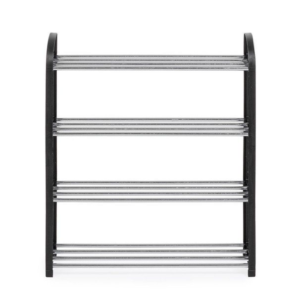 Črno plastično stojalo za čevlje 50,5x57x19 cm Hallfrid – Yes Everyday-image-2