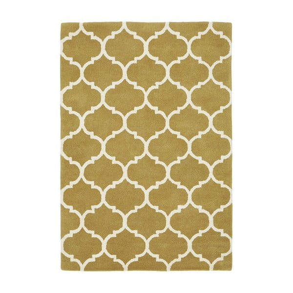 Oker rumena ročno tkana volnena preproga 80x150 cm Albany – Asiatic Carpets