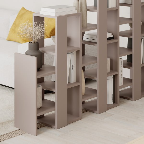 Sivo-bež regal 158x151 cm Anissa – Marckeric-image-4