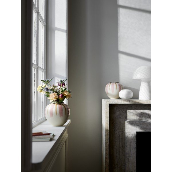 Belo-roza keramična vaza ø 16 cm Canvas - Kähler Design-image-1