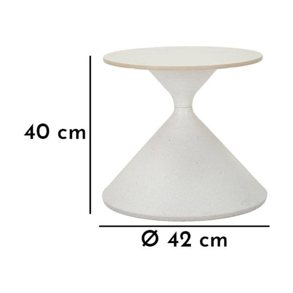 Okrogla stranska mizica s keramično ploščo ø 45 cm Fush – Mauro Ferretti-image-3