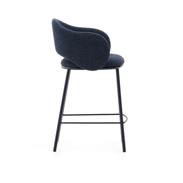Temno moder barski stol (višina sedeža 65 cm) Maina – Kave Home-image-3