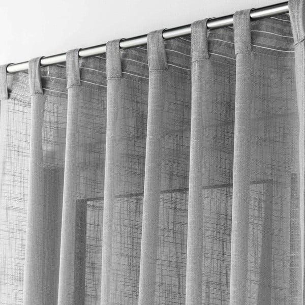 Siva prosojna zavesa 140x240 cm Haltona – douceur d'intérieur-image-2