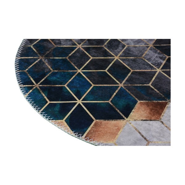 Bela/modrozelena pralna preproga 60x100 cm – Vitaus-image-2