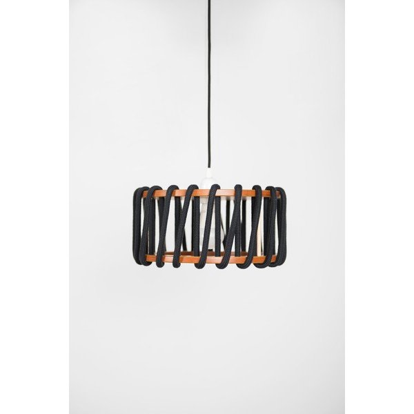 Črna viseča svetilka EMKO Macaron, ø 30 cm-image-1