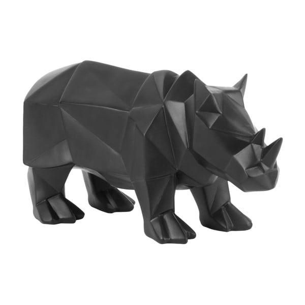 Mat črn kipec PT LIVING Origami Rhino