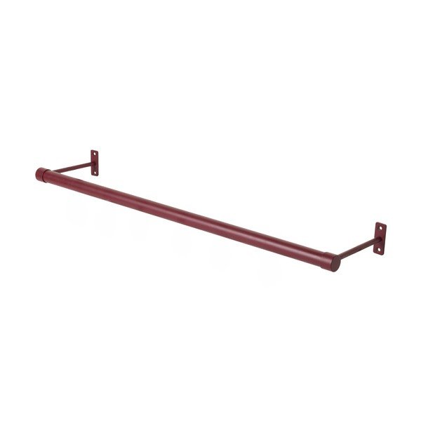 Bordo rdeč stenski obešalnik iz nerjavečega jekla 90 cm Hang-It – Mette Ditmer Denmark