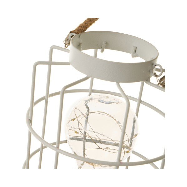 Bela namizna svetilka (višina 20,5 cm) – Casa Selección-image-2