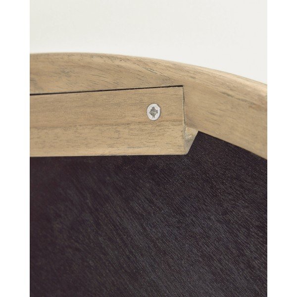 Stensko ogledalo z lesenim okvirjem ø 50 cm Alum – Kave Home-image-3