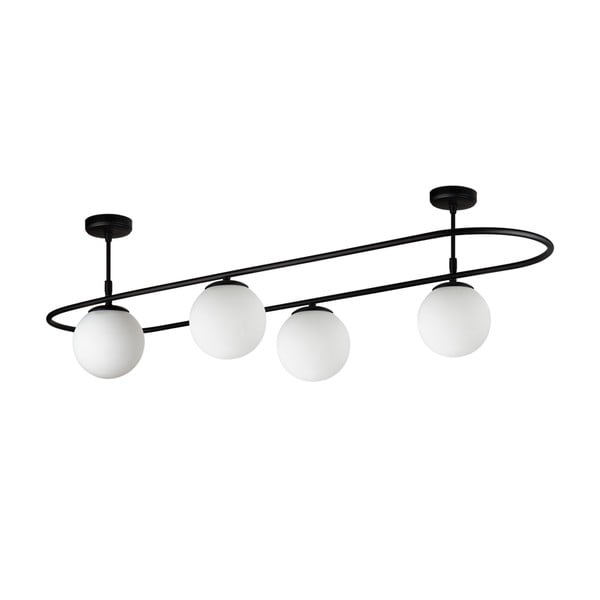 Črna stropna svetilka Squid Lighting Elips, dolžina 124 cm-image-2