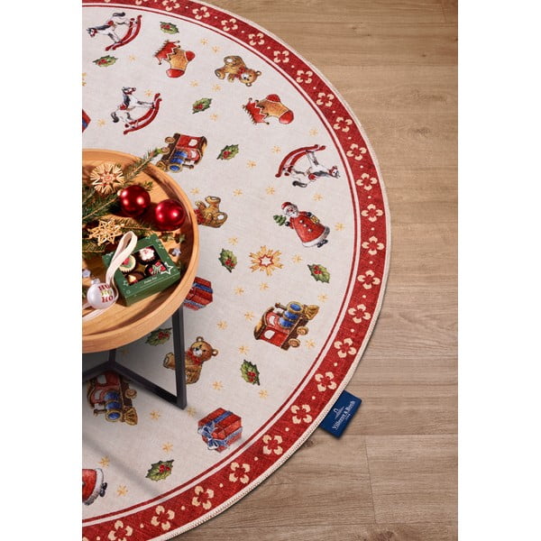 Rdeča okrogla preproga z božičnim motivom ø 150 cm Red Christmas – Villeroy&Boch-image-3