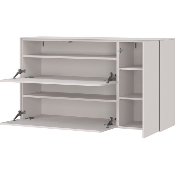 Kremno bela stenska omarica za čevlje 137x78x41 cm – Germania-image-2