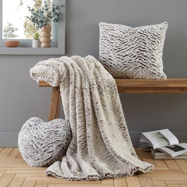 Okrasna blazina iz umetnega krzna 43x43 cm Wolf Faux Fur – Catherine Lansfield-image-3