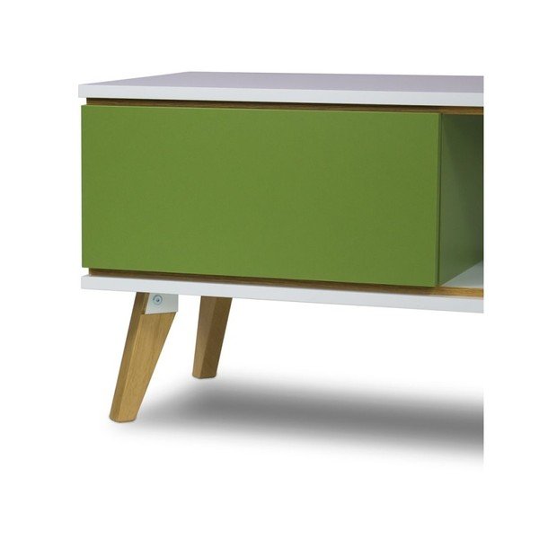 Zelena TV-komoda v lesnem dekorju SKANDICA Jorgen-image-2