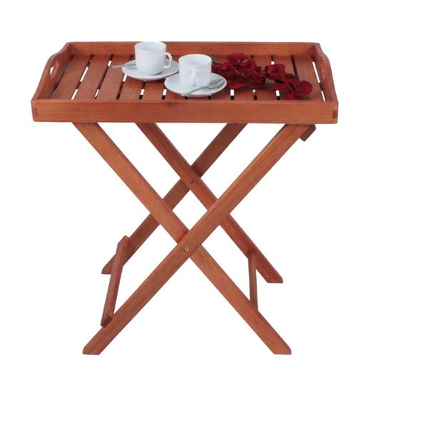 Vrtna mizica iz masivnega evkaliptusa 42x67 cm Dallas – Garden Pleasure-image-2