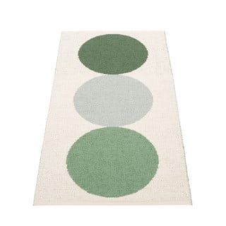 Zelena/kremno bela notranja in zunanja preproga 70x140 cm Otto Herb – Pappelina