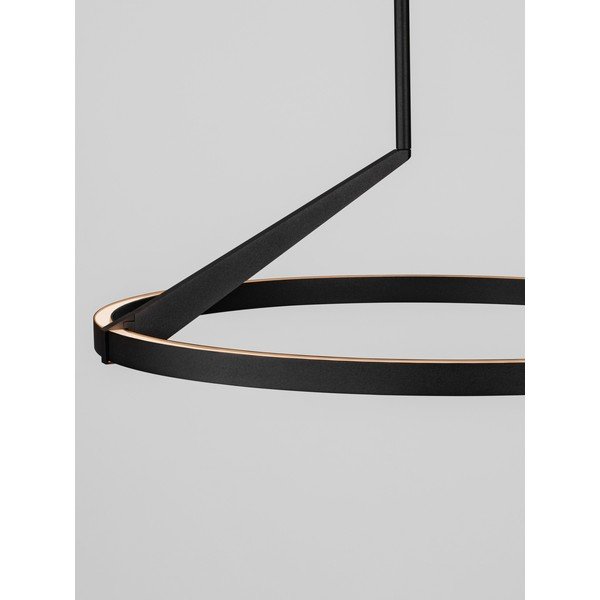 Mat črna aluminijasta LED zatemnitvena viseča svetilka ø 60 cm Tilia – Nova Luce-image-3