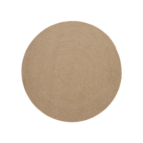 Bež okrogla notranja in zunanja preproga iz recikliranih vlaken ø 150 cm Despas – Kave Home