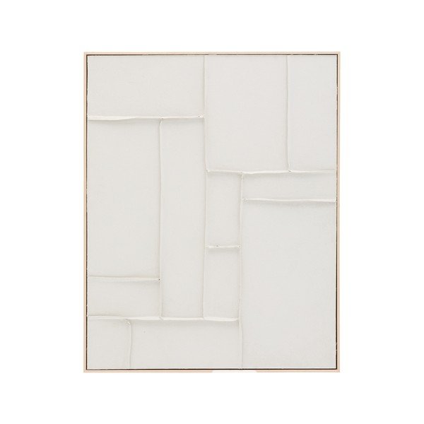 Ročno naslikana/3D slika z okvirjem/na platnu 80x100 cm Klis – Kave Home