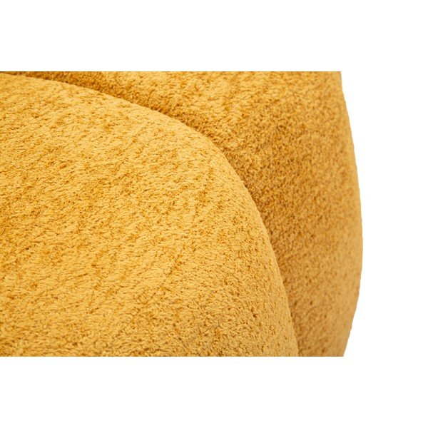 Gorčično rumena sedežna garnitura iz tkanine bouclé 145 cm Ball – Mauro Ferretti-image-4