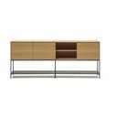 Nizka komoda v hrastovem dekorju 195x80 cm Vedrana – Kave Home