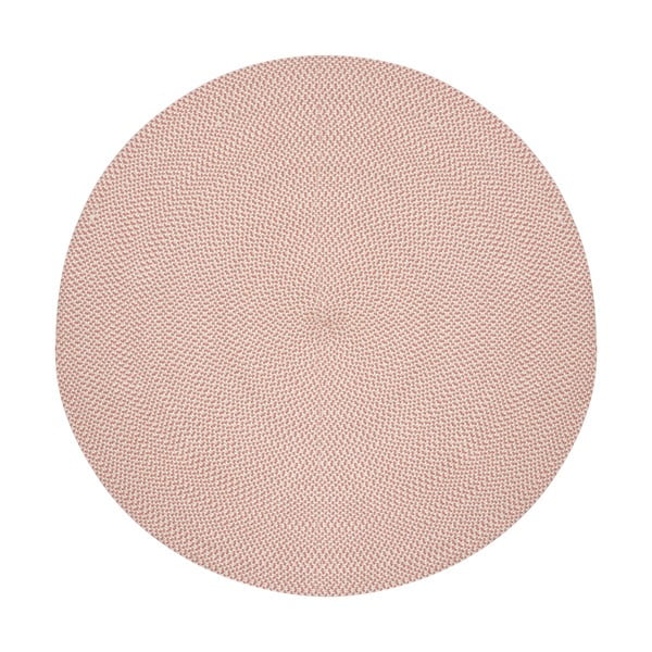 Rožnata okrogla notranja in zunanja preproga iz recikliranih vlaken ø 150 cm Rodhe – Kave Home