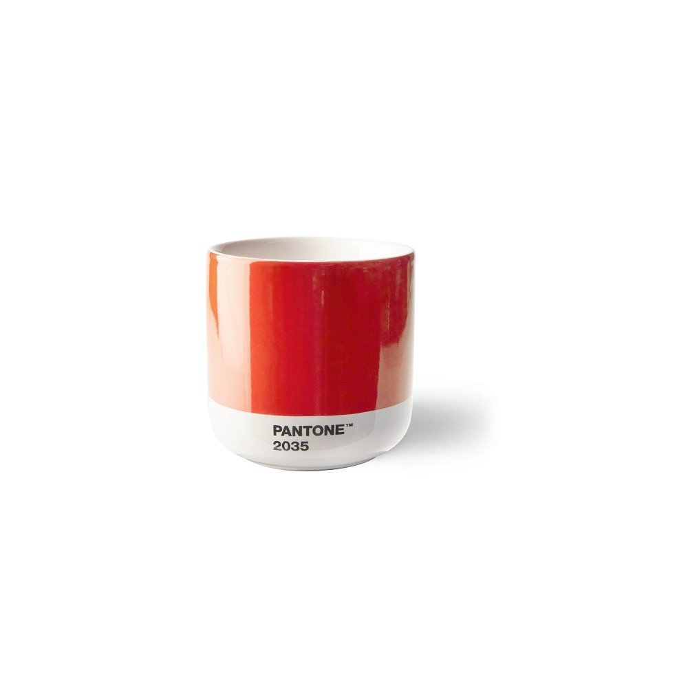 Rdeča porcelanasta skodelica za kapučino 175 ml Red 2035