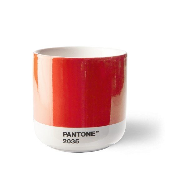 Rdeča porcelanasta skodelica za kapučino 175 ml Red 2035 – Pantone