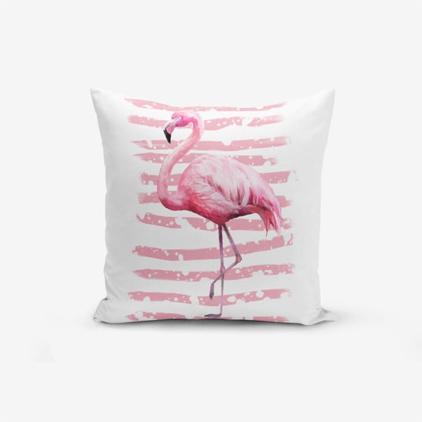 Prevleka za vzglavnik Minimalist Cushion Covers Linears Flamingo, 45 x 45 cm