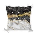 Sedežna blazina Minimalist Cushion Covers Black Gold Marble, 40 x 40 cm
