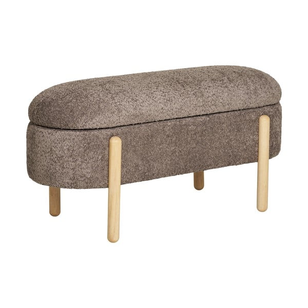 Rjava klop iz tkanine bouclé Branca – House Nordic-image-4