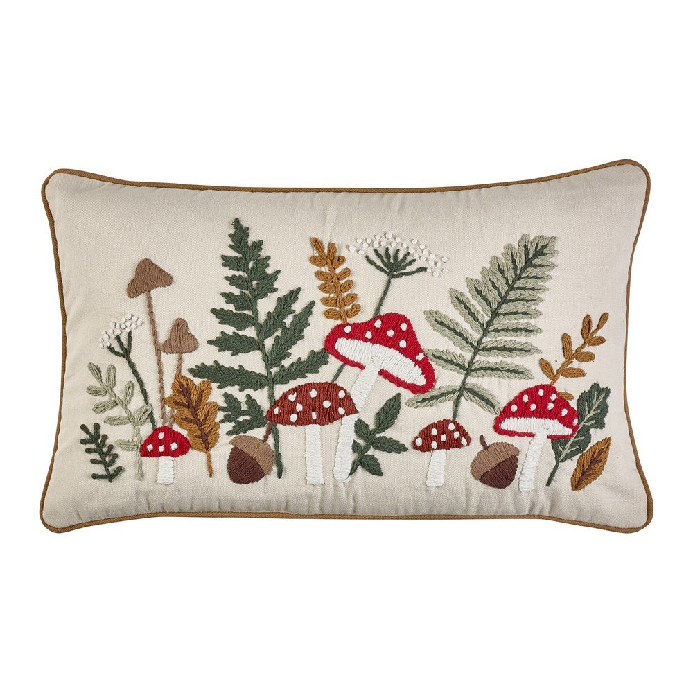 Bombažna okrasna blazina 30x50 cm Embroidery Woodland