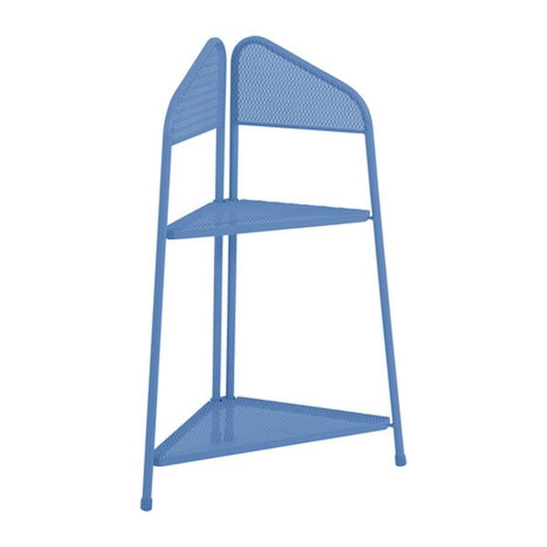 Modra kovinska vogalna polica za balkon Garden Pleasure MWH, višina 100 cm