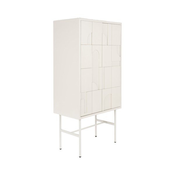 Svetlo siva omarica 70x140x40 cm Funk – White Label-image-1