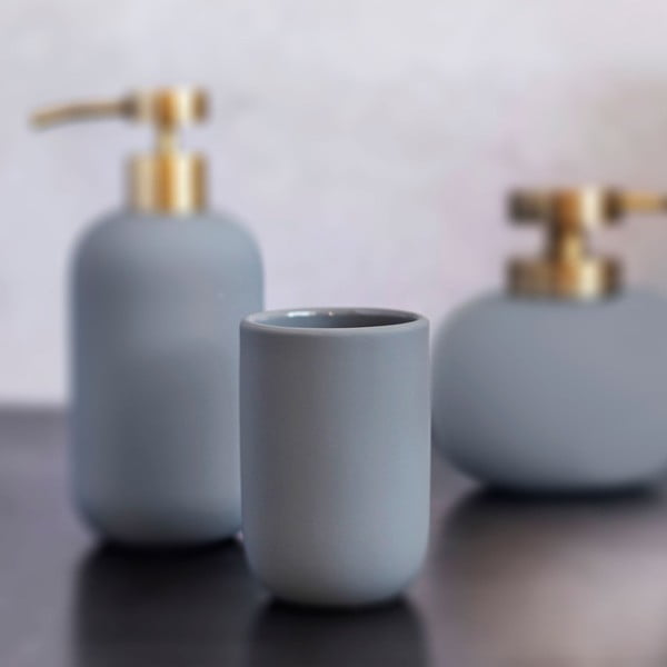 Zelen keramičen lonček za zobne ščetke Lotus – Mette Ditmer Denmark-image-1