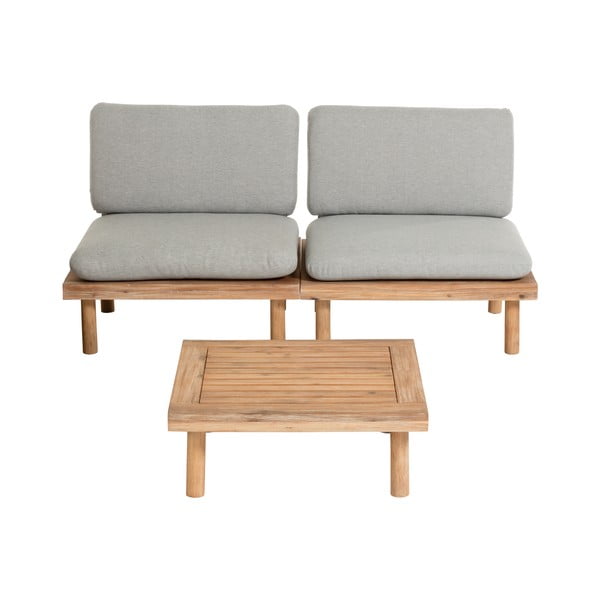 Komplet sivega vrtnega pohištva Kave Home Viridis-image-2