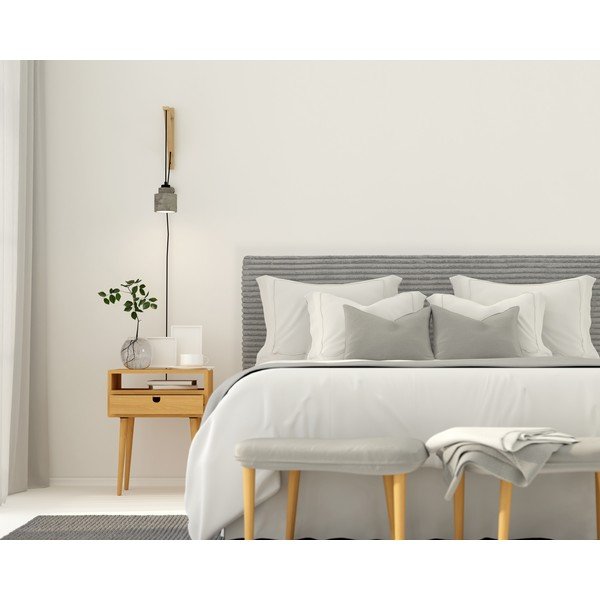 Sivo oblazinjeno vzglavje 165x52 cm Billie – Really Nice Things-image-2
