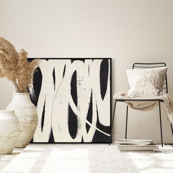 Ročno naslikana slika 100x100 cm Spinning Around    – Malerifabrikken-image-1